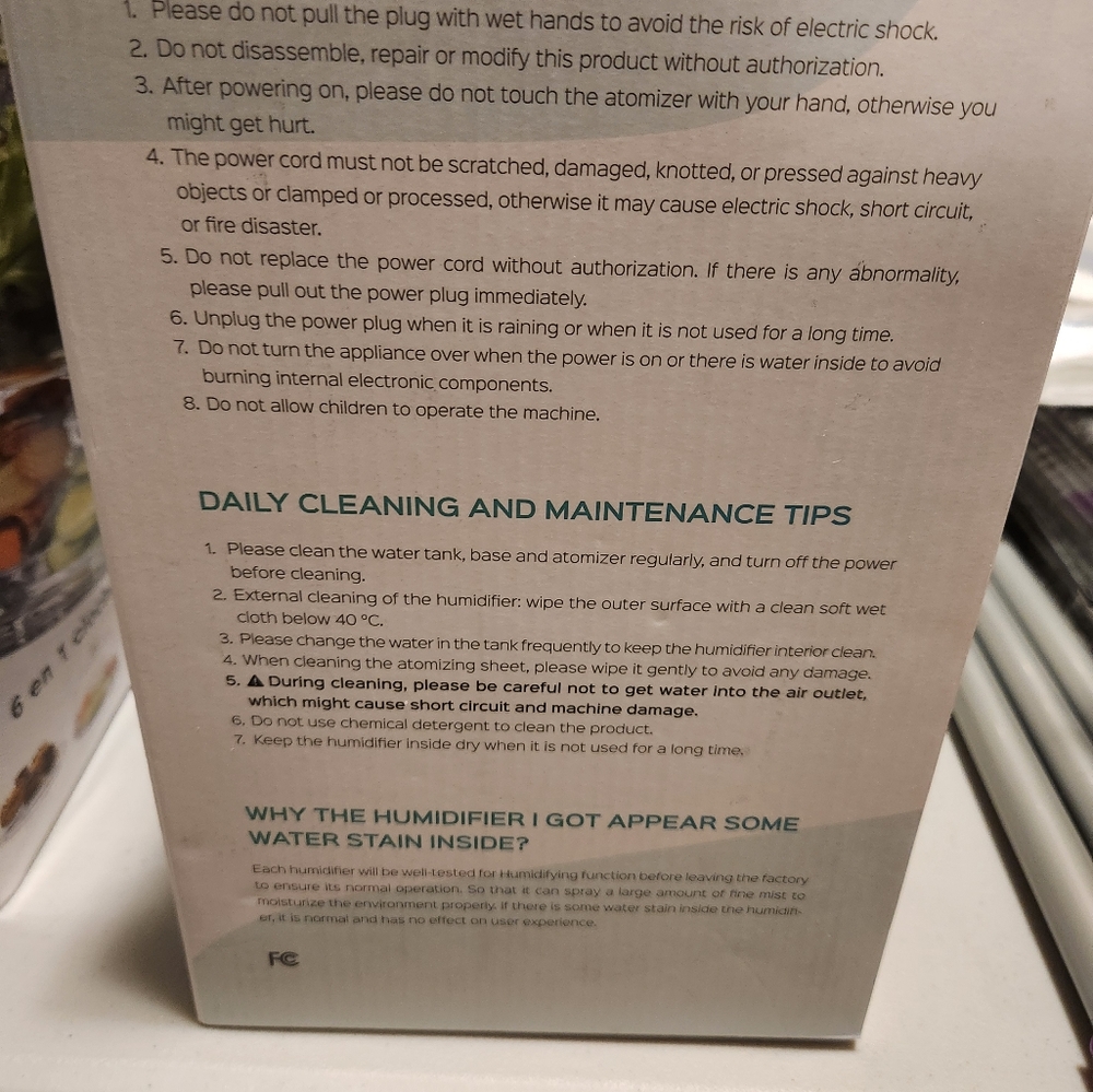 Homasy Humidifier - Picture 3 of 3